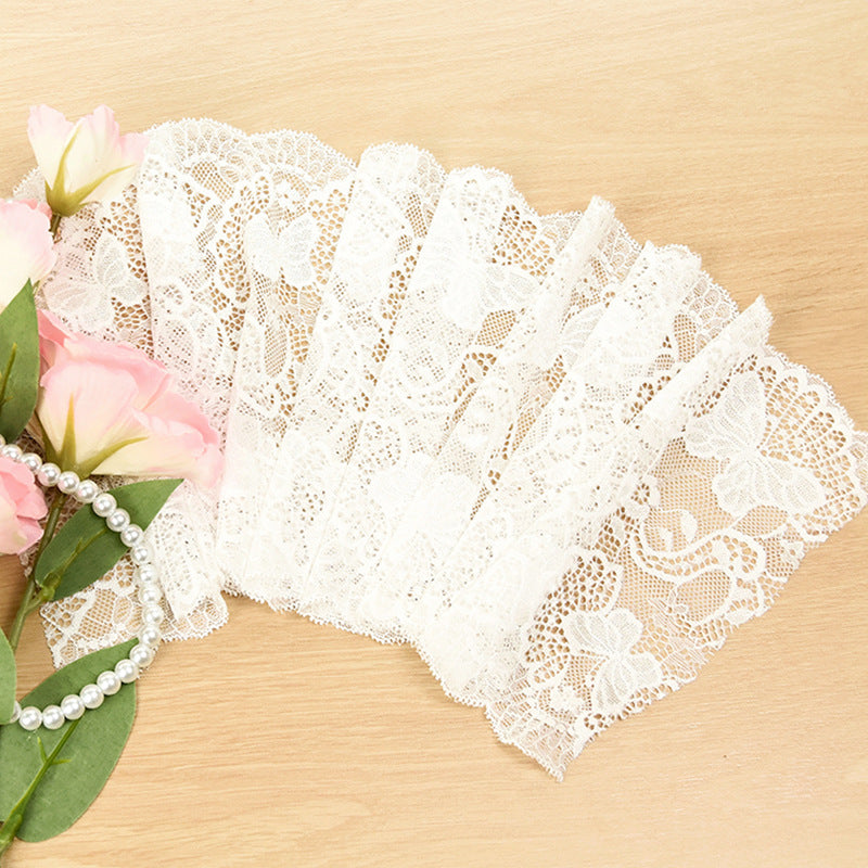 Butterfly Stretch Lace Trim 18 cm — fabric photo 3