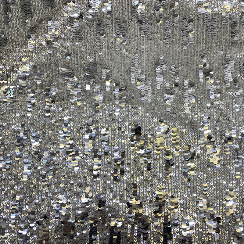 Stretch 3/5 mm Sequin Embroidered Stretch Mesh Fabric – Design 70943 — fabric photo 5
