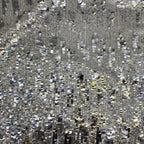 Stretch 3/5 mm Sequin Embroidered Stretch Mesh Fabric – Design 70943 — fabric photo 5