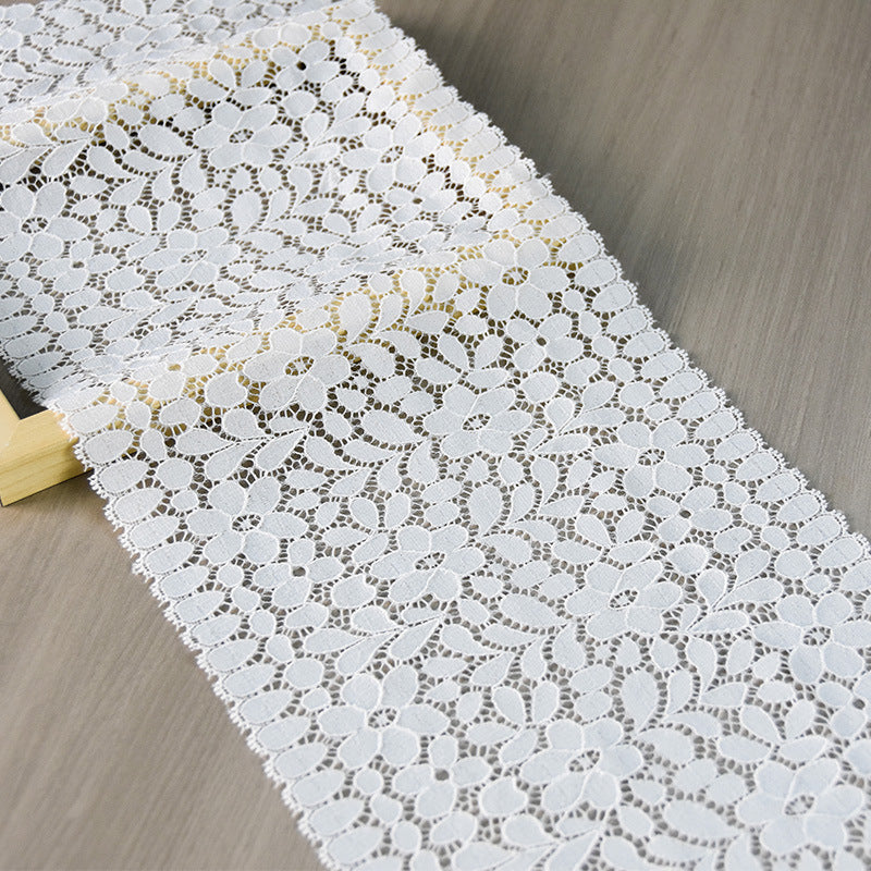 Picot-Edge Stretch Lace Trim 18 cm