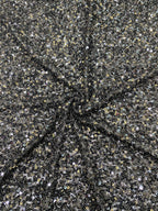 Multicolor 3 mm Sequin Embroidered Stretch Mesh Fabric — fabric photo 4