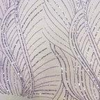 Geometric Grid Bugle Bead Sequin Lace Fabric — fabric photo 2