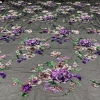Multicolor 2/3/4/5 mm Sequin Embroidered Tulle Mesh Fabric — fabric photo 2