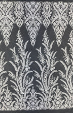 Foam Bead & 3/7mm Sequin Embroidered Fabric — fabric photo 6