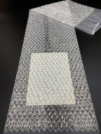 Crystal Sequin Bead Embroidered Bridal Fabric — fabric photo 6