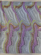 Large Floral Colorful 3mm Sequin Fabric — fabric photo 6