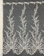 Botanical Foam Bead Sequin Wedding Fabric — fabric photo 6