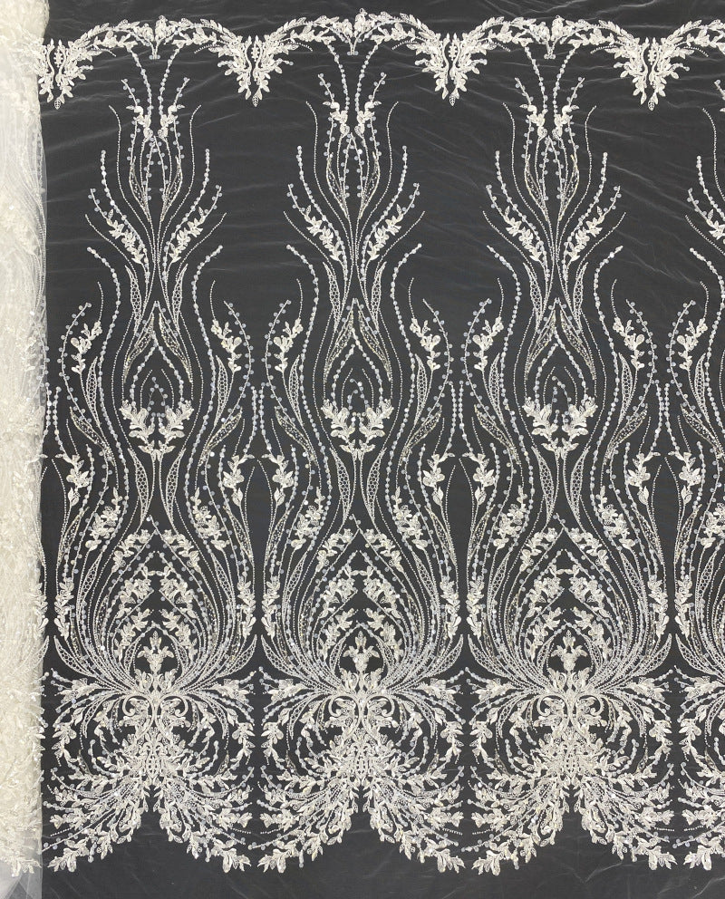 Sequin Embroidered Bridal Fabric – Design 92511