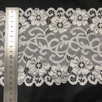 Single-Scallop Picot-Edge Stretch Nylon Lace Trim - 9257C