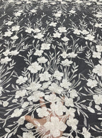 Fine Bead Embroidery & 3/4mm Sequin Dress Fabric — fabric photo 2