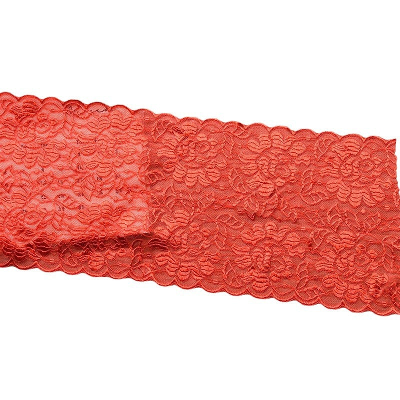 Double-Scallop Wide Stretch Lace Trim 15 cm — fabric photo 4