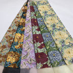 Heavy Lotus Sequin Embroidered Bridal Fabric