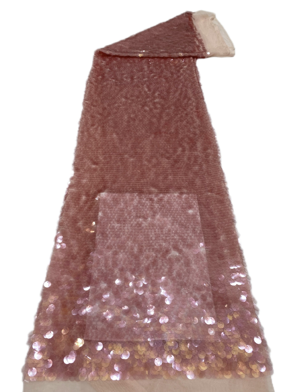 Dense 12 mm Sequin Embroidered Bridal Fabric — fabric photo 6