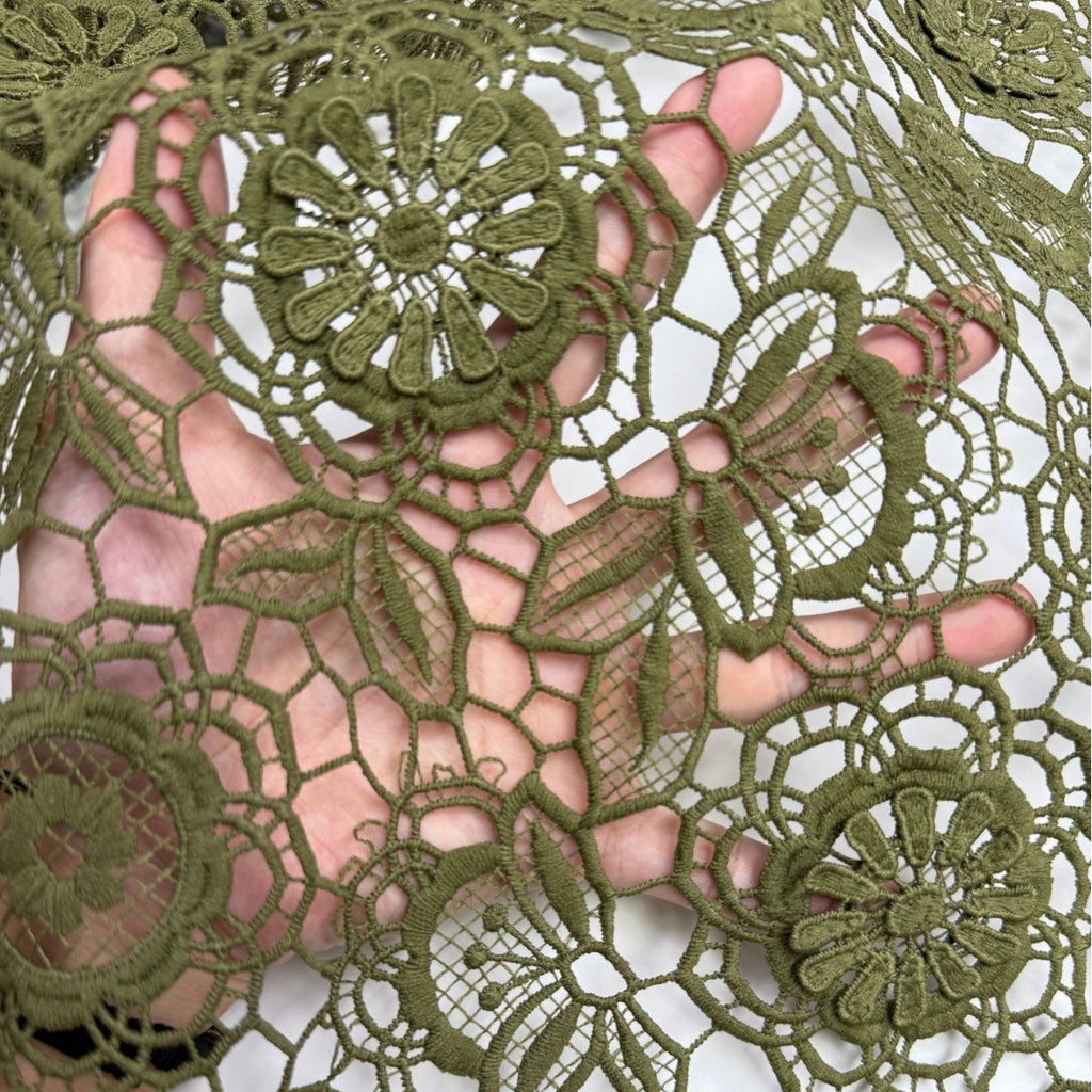 3D Embroidered Guipure Lace Fabric – Design 53567
