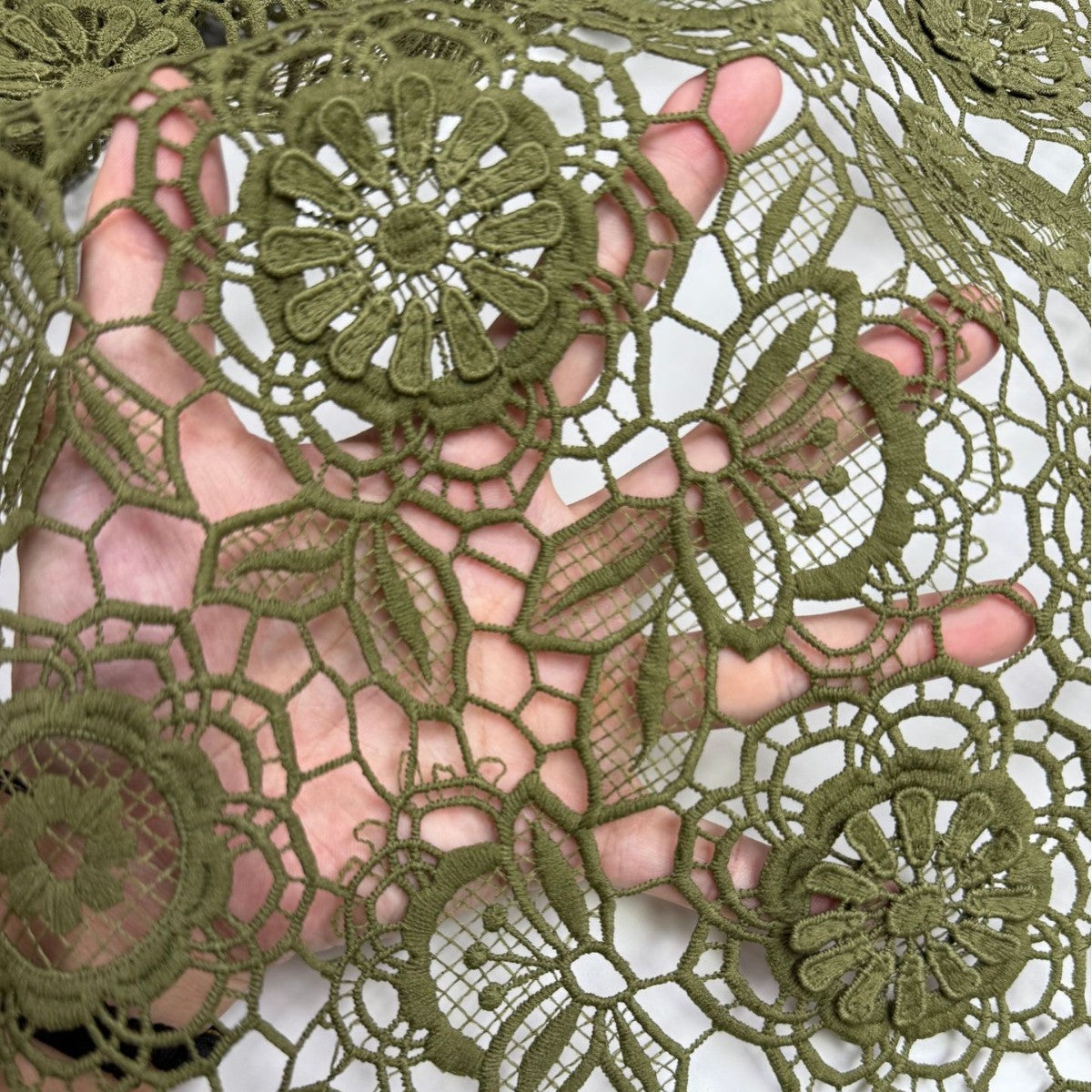 3D Embroidered Guipure Lace Fabric – Design 53567