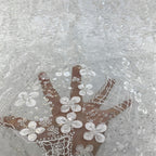 Floral Bead Rope Sequin Embroidery Fabric — fabric photo 4