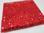 Foam and Silver Bead Sequin Mesh Fabric — fabric photo 4