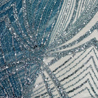 Sequin Embroidered French Lace Fabric — fabric photo 2