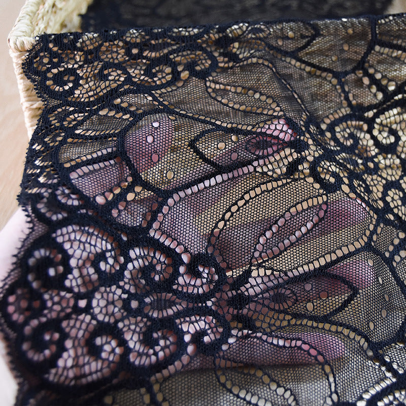 Single-Scallop Picot-Edge Stretch Nylon Lace Trim 18 cm