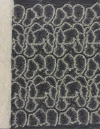 Geometric 3/5 mm Crystal-Look Sequin & Silver-Bead Embroidered Bridal Fabric — fabric photo 4