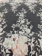 Fine Beaded Sequin Fabric for Bridal Dresses — fabric photo 2