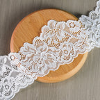 Textured Narrow Lace Trim 7.5 cm — fabric photo 2