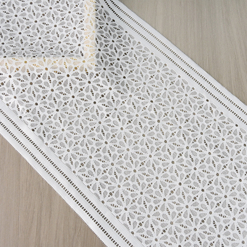 Circular Openwork Straight-Edge Stretch Lace Trim 25 cm