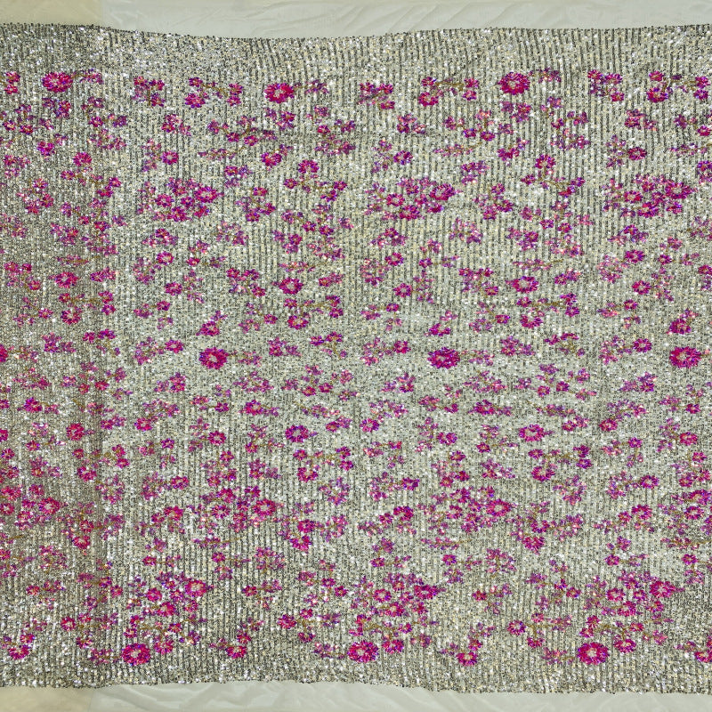 Stretch Mesh Bead & 3/7mm Sequin Fabric — fabric photo 3