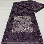 Multicolor Sequin Embroidered Mesh Fabric — fabric photo 4