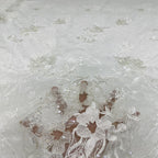 Large Floral Laser Lace Bead Sequin Fabric — fabric photo 5