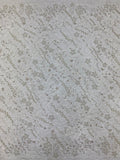 Corded Silver Bead & 4/7 mm Sequin Embroidered Fabric — fabric photo 6