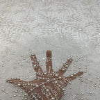 Heavy 4/6/8mm Foam Bead & Sequin Fabric — fabric photo 4