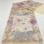 Seven-Size Sequin Combination Embroidery Fabric — fabric photo 4