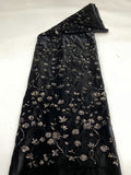 Korean Velvet Base 3mm Sequin Fabric — fabric photo 6