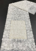 Beaded Lace with Foam Bead and Sequin Embroidery — fabric photo 6