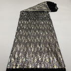 Stretch 3/5 mm Sequin Embroidered Stretch Mesh Fabric – Design 70943