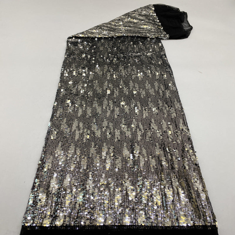 Stretch 3/5 mm Sequin Embroidered Stretch Mesh Fabric – Design 70943