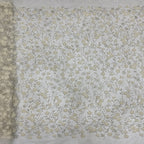Botanical Sequin Embroidered Bridal Fabric – Design 52831 — fabric photo 5