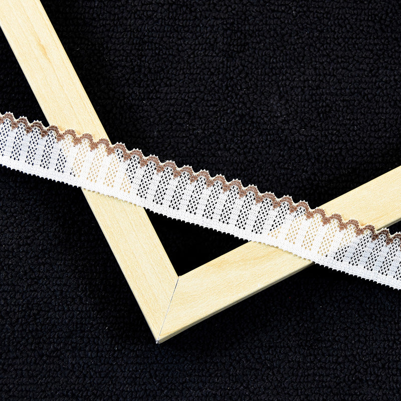 Ruffled Knitted Stretch Lace Trim 1.6 cm — fabric photo 5