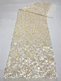 Chiffon Bead with 9–18mm Sequin Embroidery — fabric photo 6
