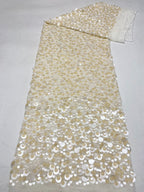 Chiffon Bead with 9–18mm Sequin Embroidery — fabric photo 6