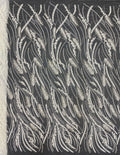 Feather-Style Foam Bead & Sequin Embroidery Fabric — fabric photo 6