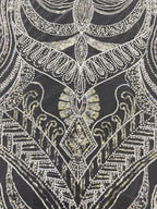 Sequin Embroidered Bridal Fabric – Design 91967 — fabric photo 3
