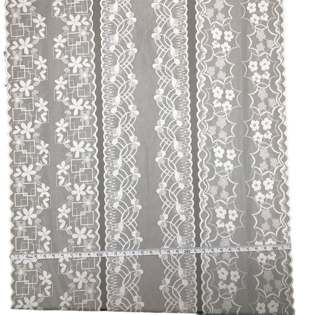 Double-Scallop Stretch Nylon Lace Trim 10 cm — fabric photo 5