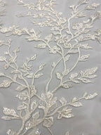 Sequin Embroidered Bridal Fabric – Design 56831 — fabric photo 5
