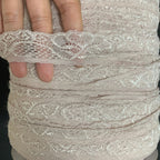 Raised-Texture Stretch Lace Trim 3 cm — fabric photo 4