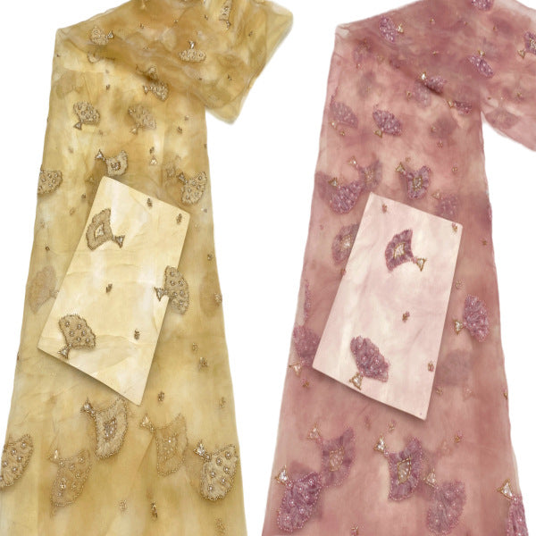 Printed Ribbon Sequin Organza for Dresses