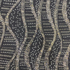 3/5 mm Sequin & Bubble-Bead Embroidered Bridal Fabric – Design 16127 — fabric photo 3