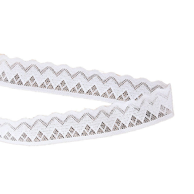 Geometric Cut-Edge Lace Trim 2.1 cm — fabric photo 4