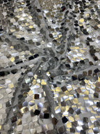 18mm Square Sequin Embroidered Mesh Fabric — fabric photo 2